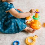 Stacking Toy, 7 Unique Rings, Montessori Development, Giraffe Stacker, Ages 0–18+ Months