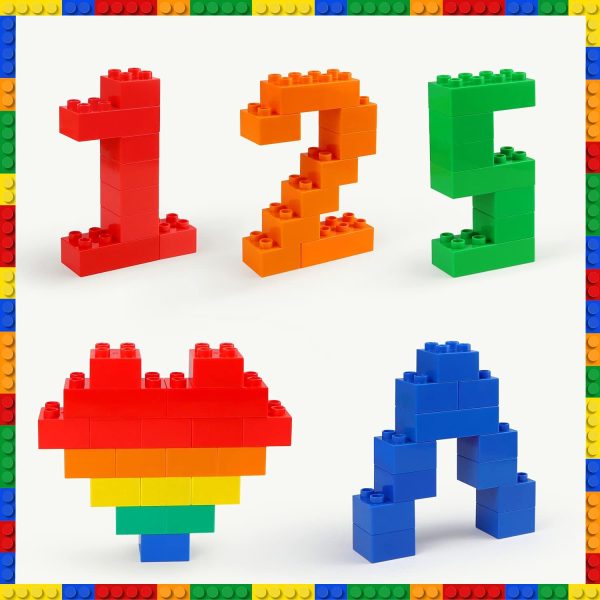 Building Blocks for Kids, 101-Piece Set with Baseplate, Compatible with Major Brands