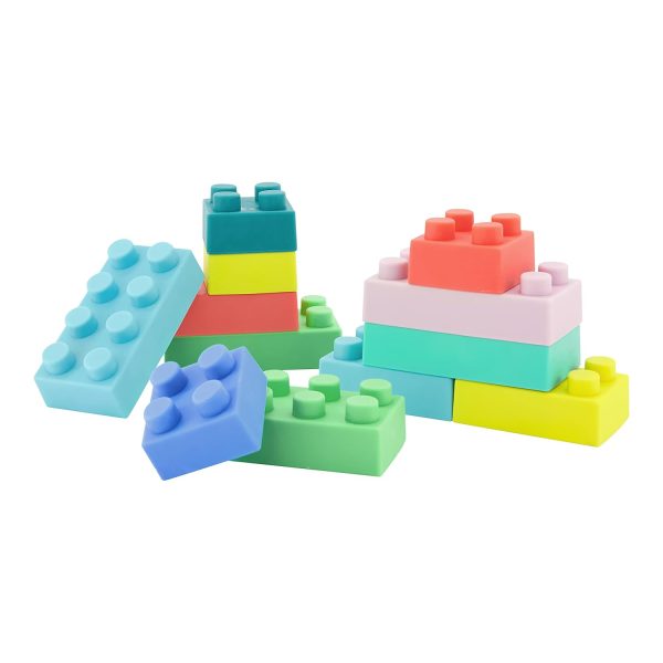 Super Soft Building Blocks, 12-Piece Set, Easy-to-Hold for Babies & Toddlers, BPA-Free