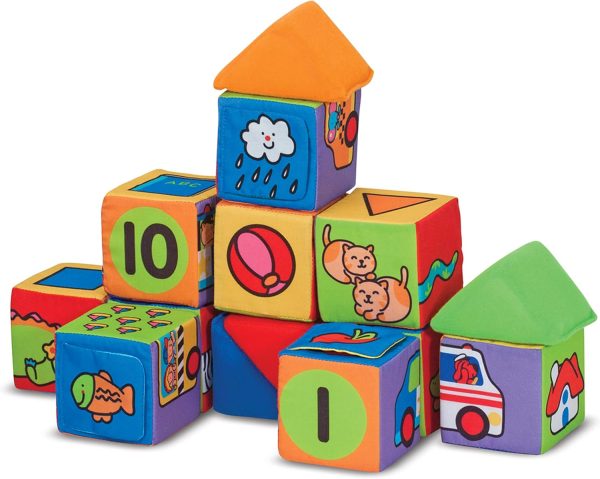 Kids Match and Build Soft Blocks Set