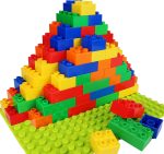 Building Blocks for Kids, 101-Piece Set with Baseplate, Compatible with Major Brands