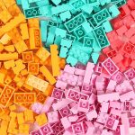 Building Bricks, 500 Piece Set, Classic Colors, Compatible with Major Brands