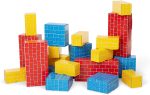 Jumbo Cardboard Blocks Building Set, 40 Pieces, Lightweight Montessori Toys